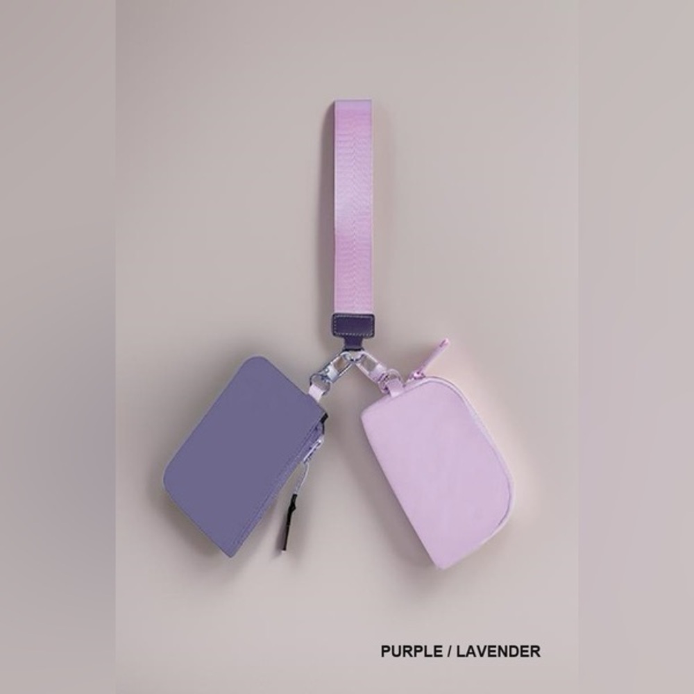 Zenana Dual Pouch Wristlet Keychain Wallet
